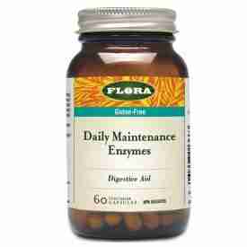 Flora Daily Maintenance Enzymes, 60 Vegetarian Capsules