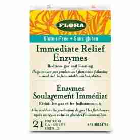 Flora Immediate Relief Enzymes, 21 Capsules