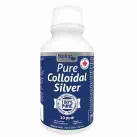 Naka Pure Colloidal Silver 10 ppm, 250 mL
