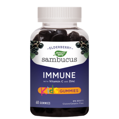 Natures Way Sambucus Elderberry Gummies Kids  60 Gummies