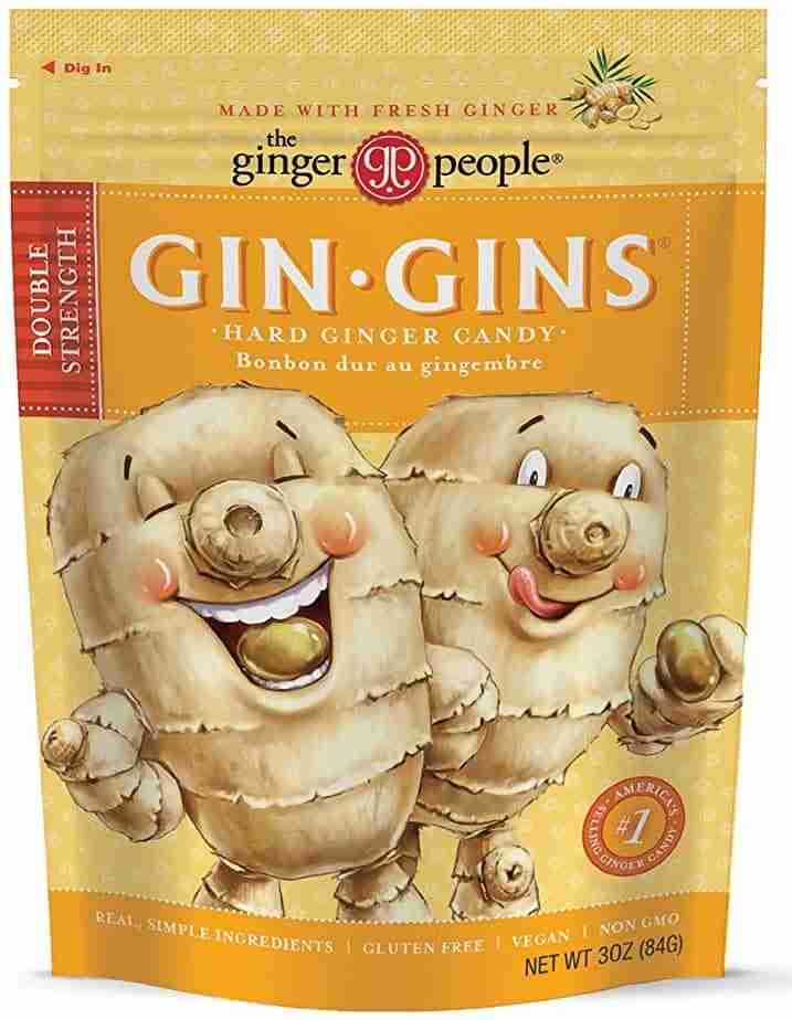 The Ginger People Gin Gins Double Strength Hard Ginger Candy, 84 g