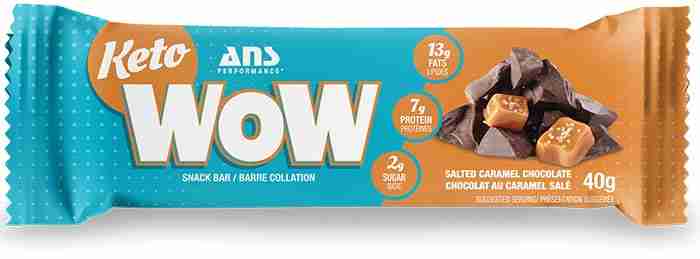 Ans Keto Wow Snack Bar: Salted Caramel Chocolate – 40G