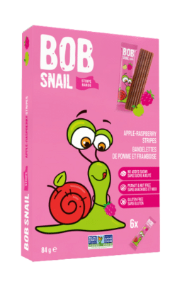 Bob Snail Apple-Raspberry Stripes, 84 g