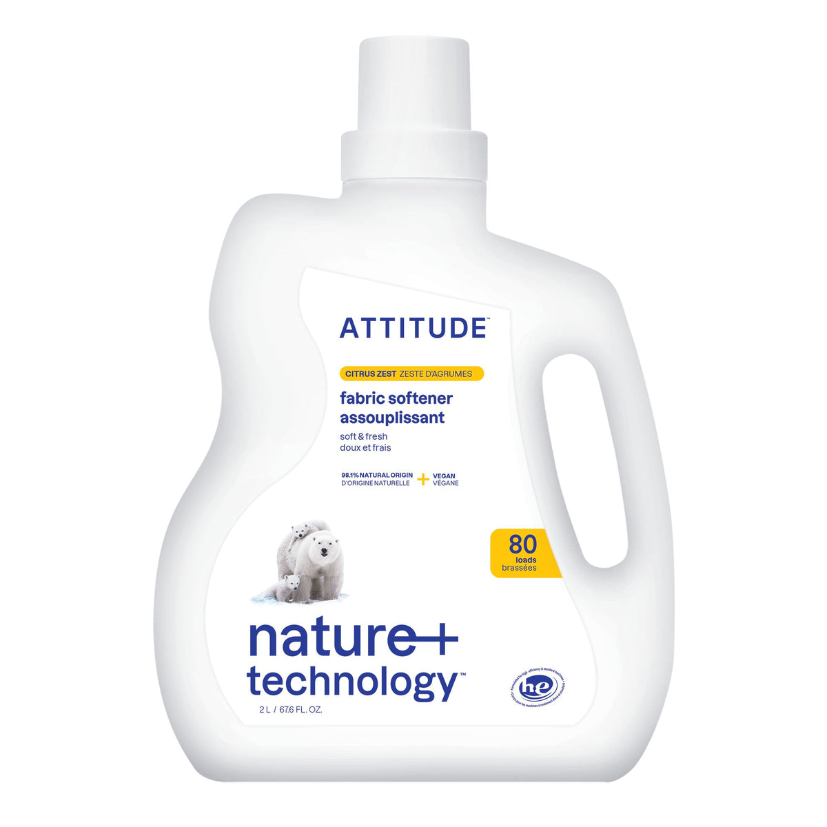 Attitude Living - Fabric Softener Citrus Zest, 2L