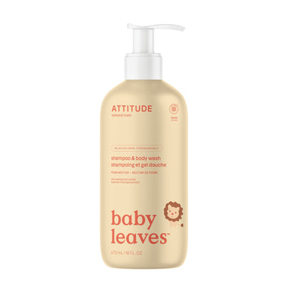 ATTITUDE 2-in-1 Shampoo & Body Wash, Pear Nectar, 473 mL