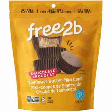 Free2b, Chocolate Sunflower Butter Mini Cups, 119G