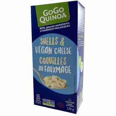 Gogo Quinoa, White Shells & Vegan Cheese, 170G