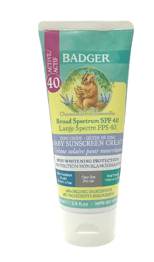 Badger - SPF 40 Baby Clear Zinc Sunscreen, 87Ml