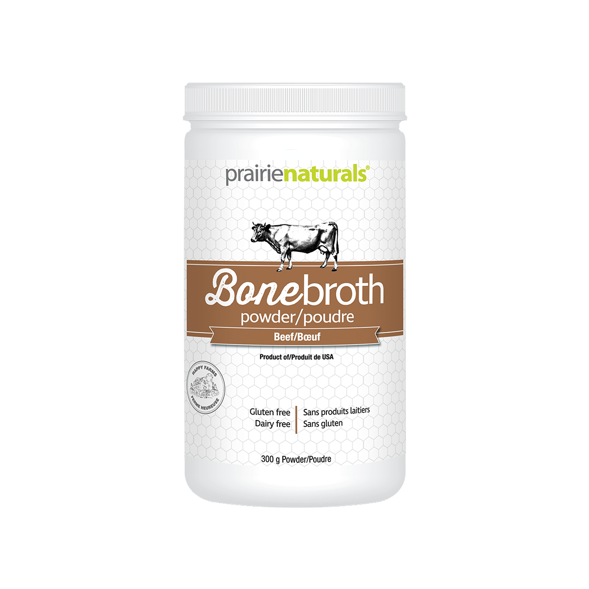 Prairie Naturals Grass Fed Bone Broth-Beef; 300 G