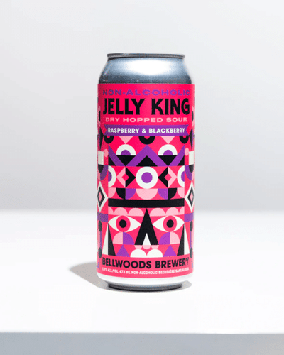 Bellwoods Brewery Non-Alc Raspberry & Backberry Jelly King 473 Ml