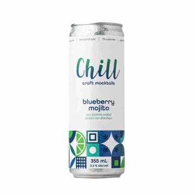 Chill St. Craft - Blueberry Mojito Non-Alcoholic Cocktail, Single