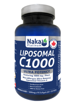 Naka Liposomal C1000 500 mg, 90 Softgels