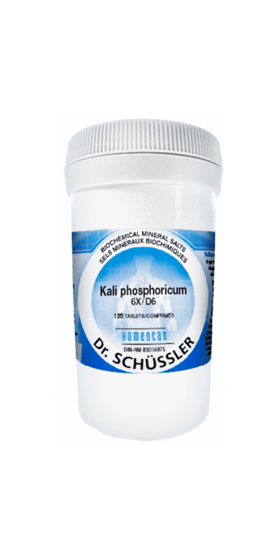 Homeocan Dr. Schussler Kali Phosphoricum 6X Tissue Salts - 125 Tabs