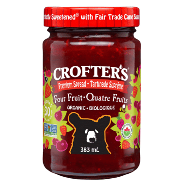 Crofter's Organic Four Fruit Spread, 383 mL