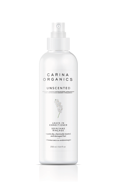 Carina Organics Unscented Leave-In Conditioner, 250 mL