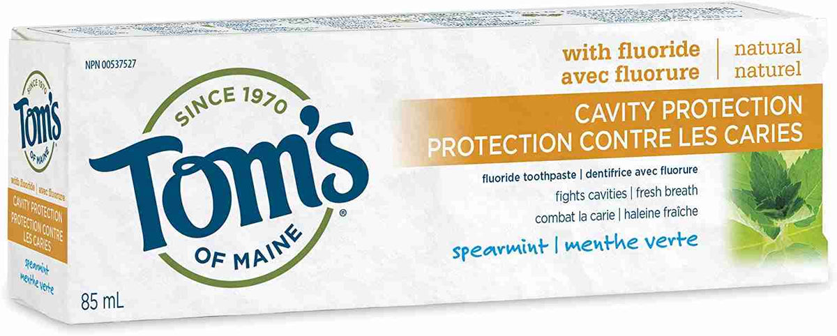 Tom's Of Maine Cavity Protection Toothpaste With Fluoride: Spearmint - 85Ml