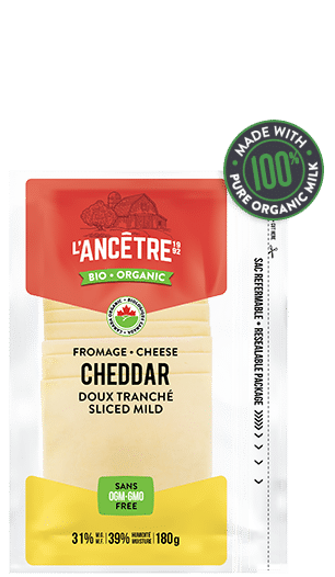L'ancetre - Sliced Mild Cheddar Cheese, 180G
