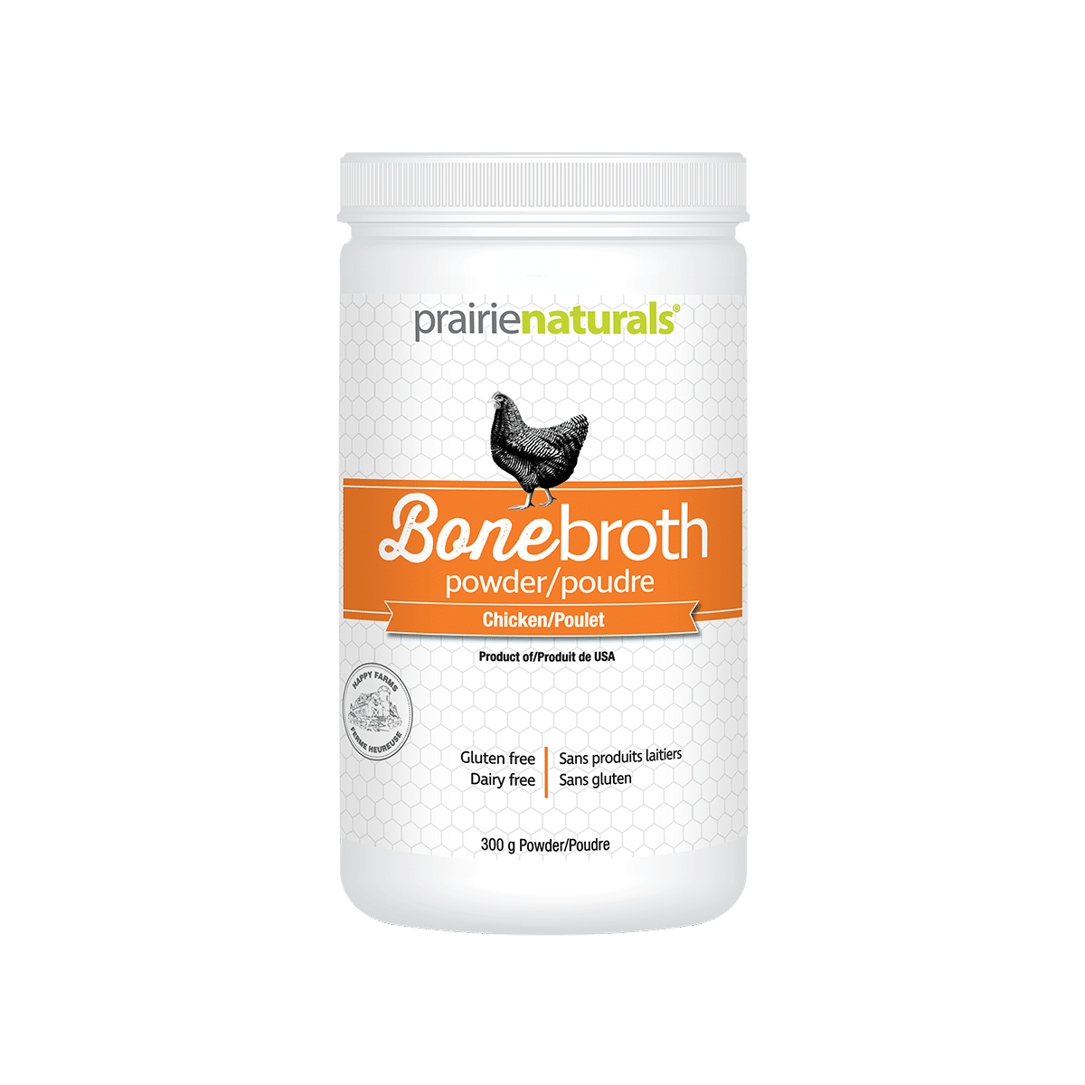 Prairie Naturals Free Range Chicken Bone Broth Protein, 300 g
