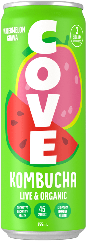 Cove Kombucha Watermelon Guava, 355Ml