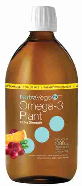 Nature's Way Nutravege Omega-3 Plant Liquidextra Strength Cranberry Orange Flavour 500Ml
