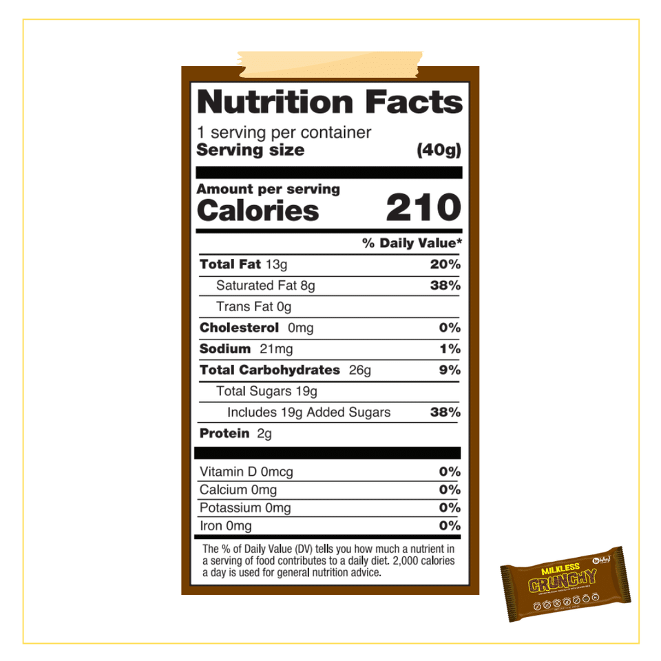 No Whey - Milkless Crunchy Bar 40G