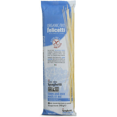 Felicetti Organic Gluten Free Rice & Corn Spaghetti, 340G