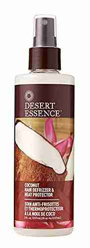 Desert Essence Coconut Hair Defrizzer & Heat Protectant, 8 oz