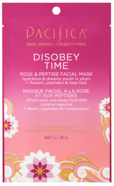 Pacifica Disobey Time Mask Rose & Peptide Facial Mask, 20Ml