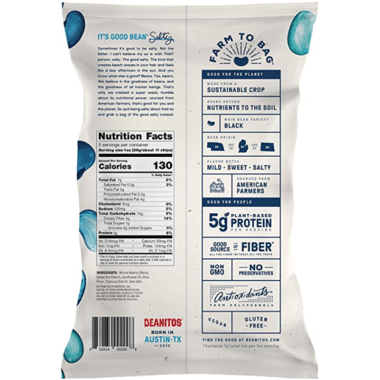 Beanitos Original Sea Salt Bean Chips, 142 g