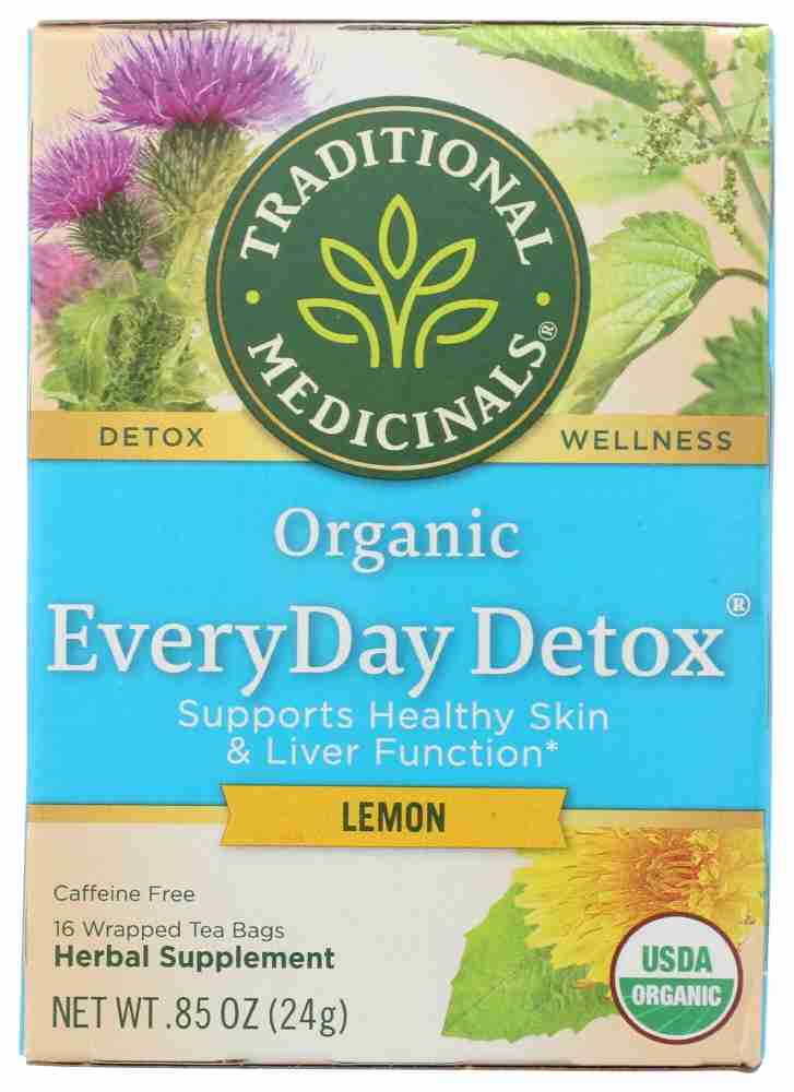 Traditional Medicinals - Organic Everyday Detox Lemon Tea, 16 Bags