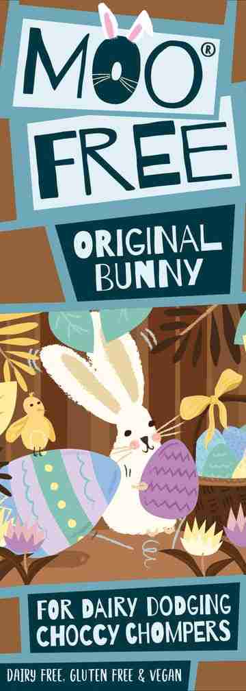 Moo Free Vegan Easter Bunny Chocolate Bar 32G