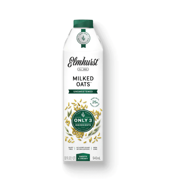 Elmhurst - Unsweetened Oat Milk, 946Ml