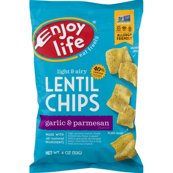 Enjoy Life Garlic & Parmesan Lentil Chips, 113 g