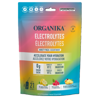 Organika Electrolytes Variety Pack, 21 x 3.5 g