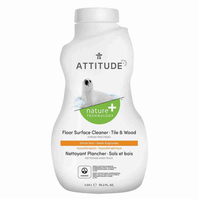 Attitude Living - Floor Surface Cleaner Tile & Wood Citrus Zest, 1.04L