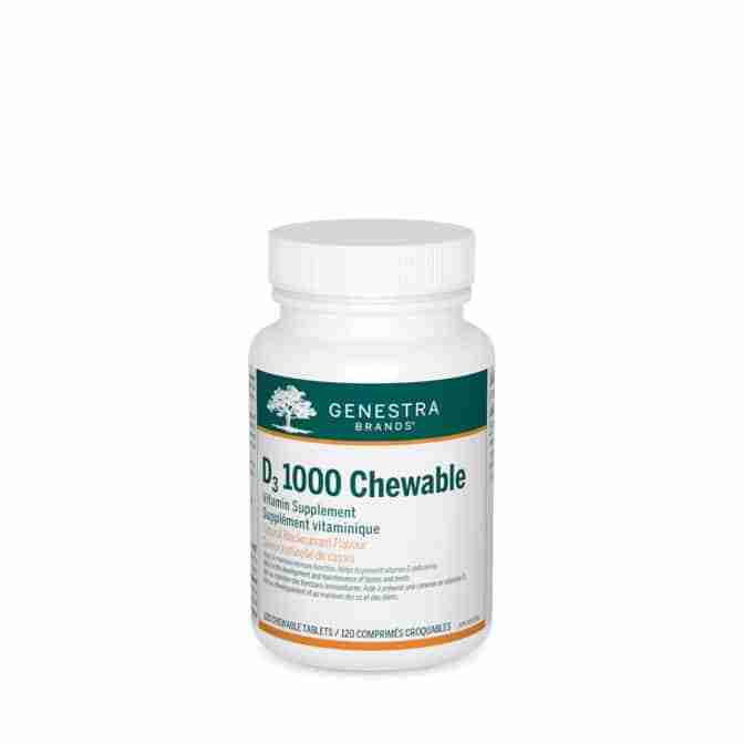 Genestra D3 1000 Chewables, 120 Tablets
