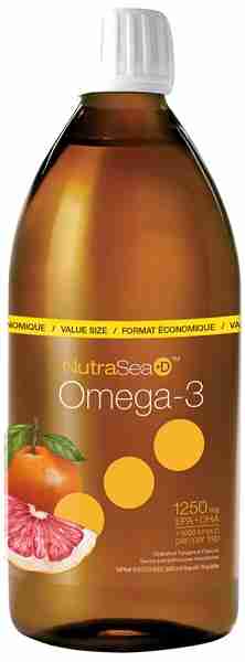 Nature's Way Nutrasea Omega-3 + Vitamin D Crisp Grapefruit Tangerine 500Ml