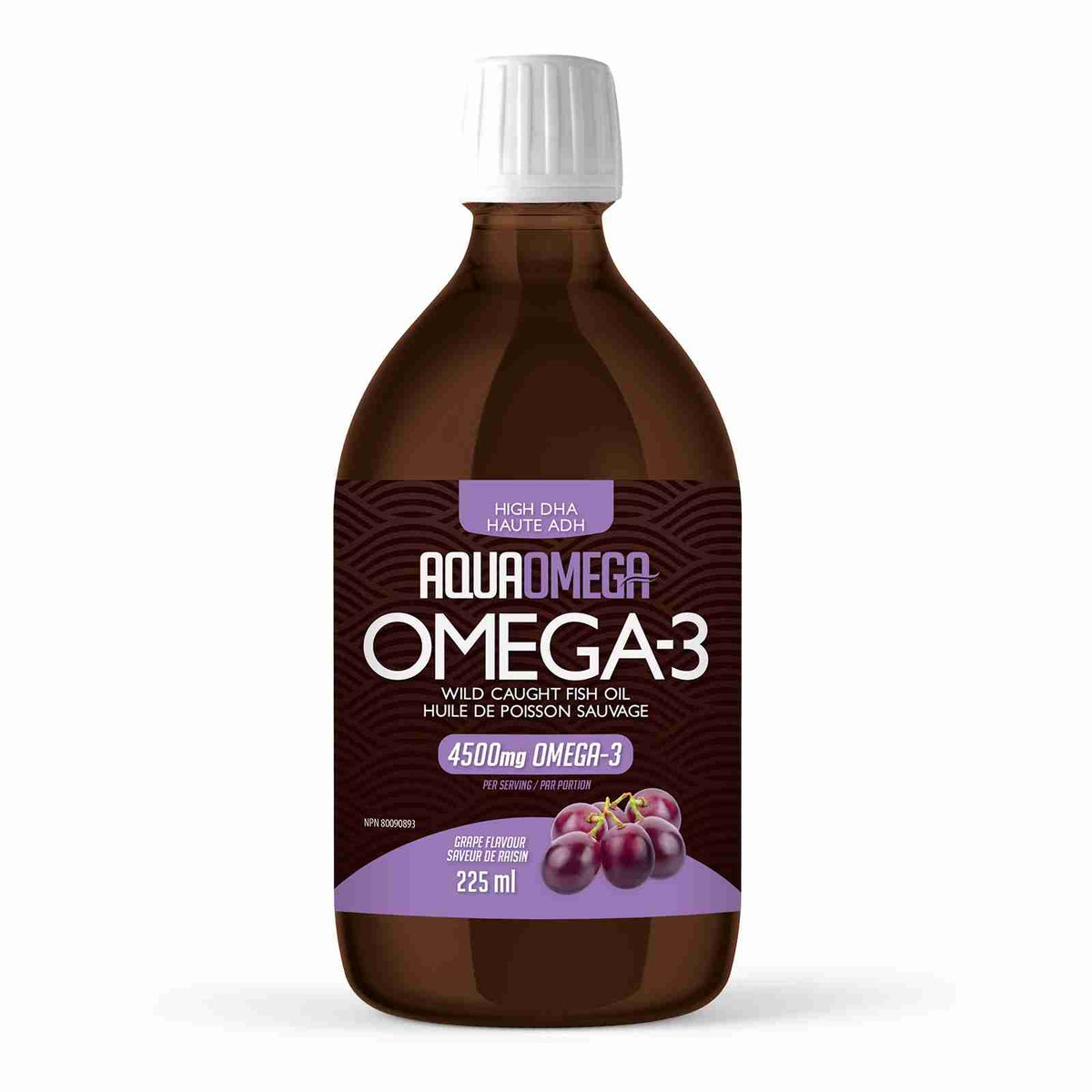 Aquaomega Omega-3 Grape Flavour 225Ml