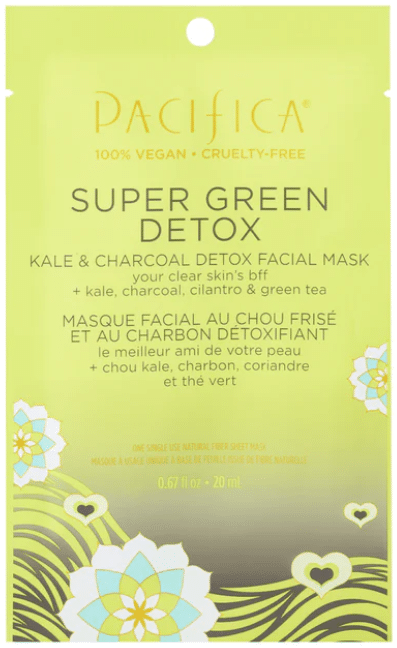 Pacifica Super Green Detox Kale &amp; Charcoal Facial Mask, 20 mL