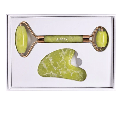 Happy - Facial Roller & Gua Sha Kit Jade