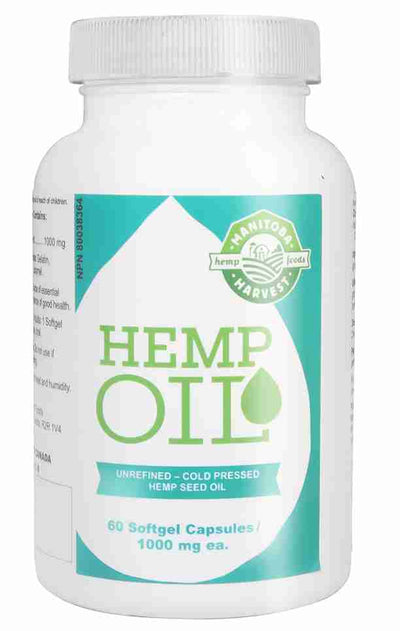 Manitoba Harvest Hemp Oil 1000Mg 60 Softgels