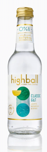Highball - Alcohol Free Classic Gin & Tonic, 250Ml