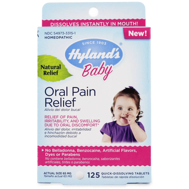 Hyland's Baby Oral Pain Relief 125 Quick Dissolving Tablets