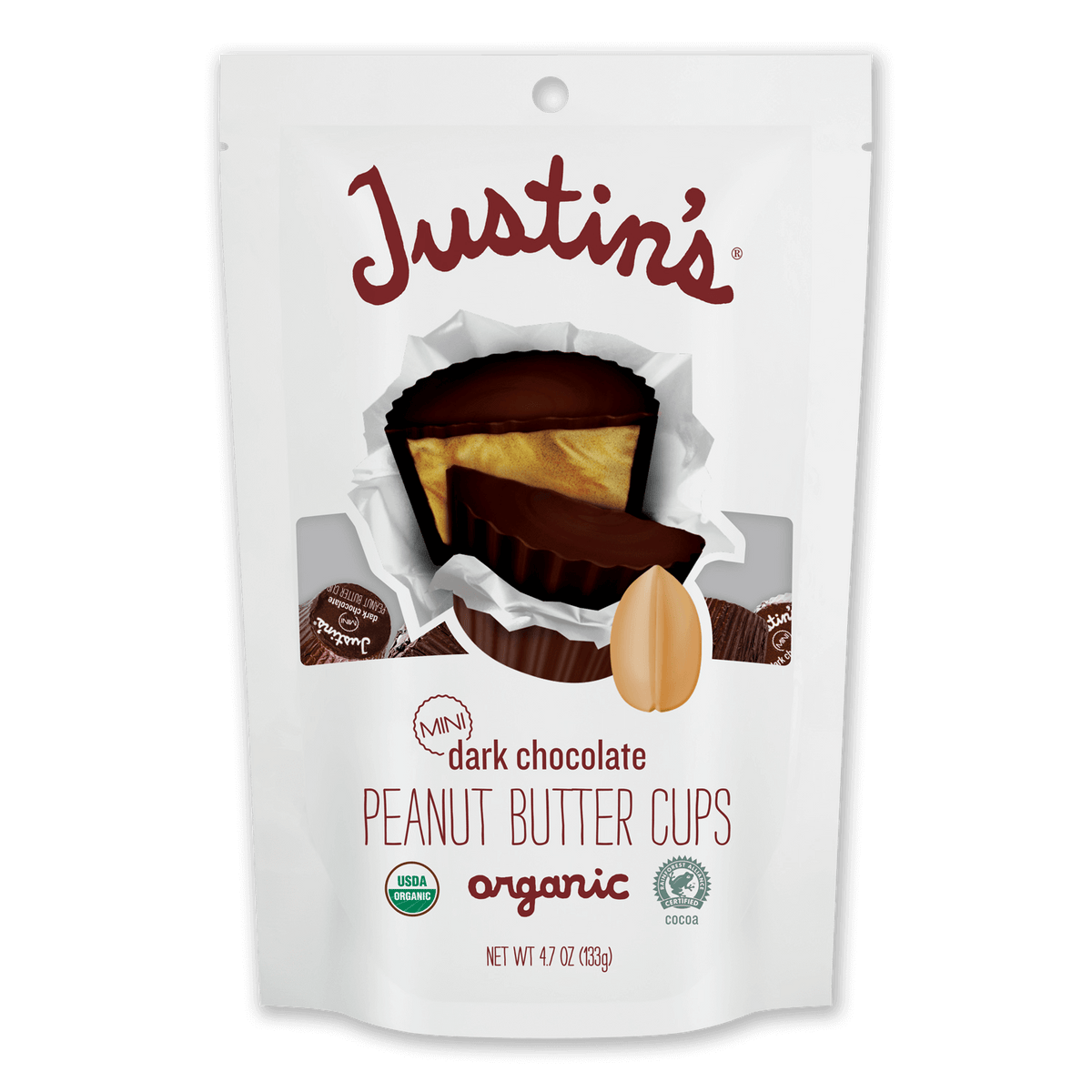 Justin's - Mini Dark Chocolate Peanut Butter Cups, 120G