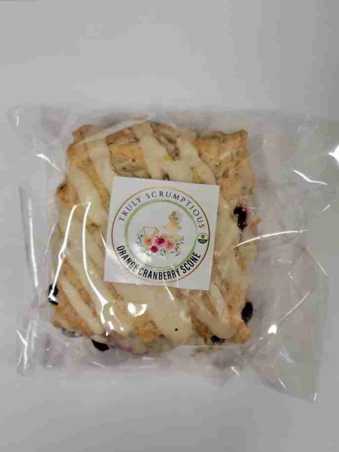 Truly Scrumptious Orange Cranberry Scone (Vegan)