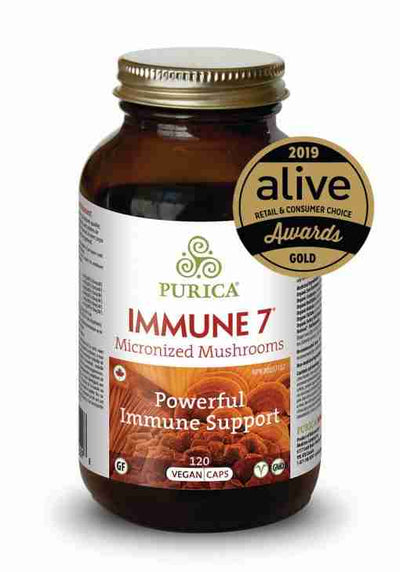 Purica Immune 7 Micronized Mushrooms 120 Vegan Caps