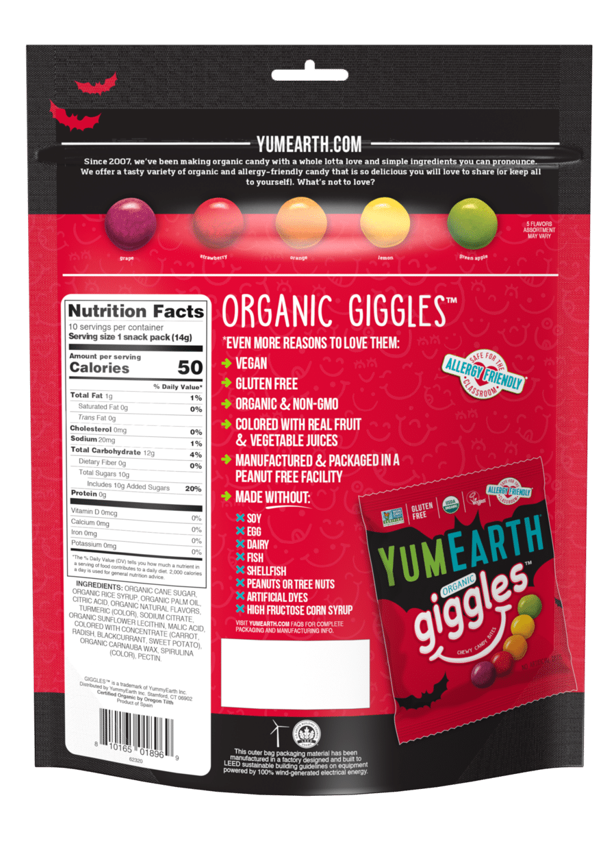 Yum Earth - Halloween Giggles, 142G