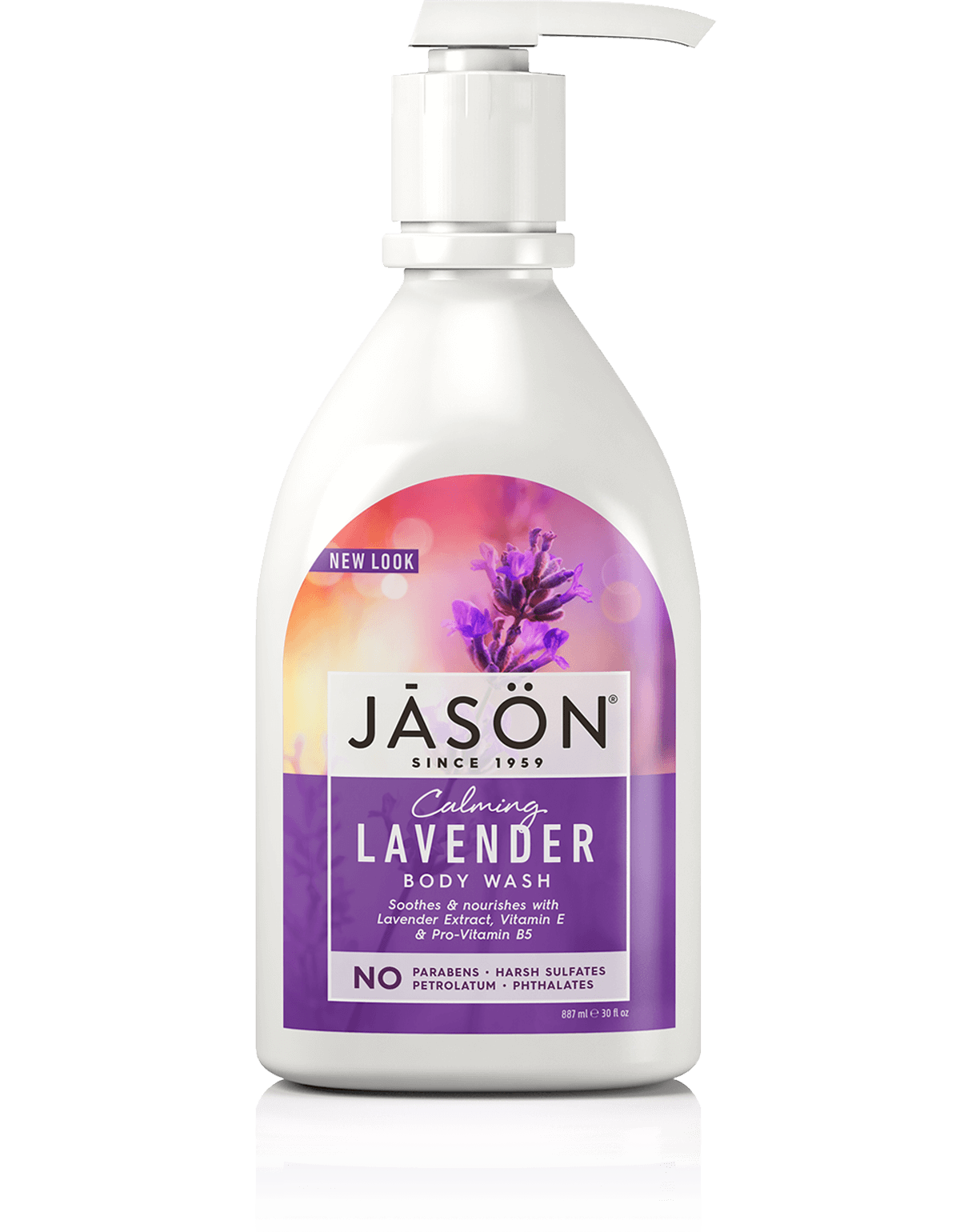 Jason Calming Lavender Body Wash - 887Ml