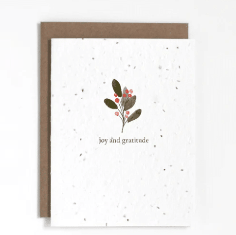 The Good Card - Holiday Greenery: Joy & Gratitude