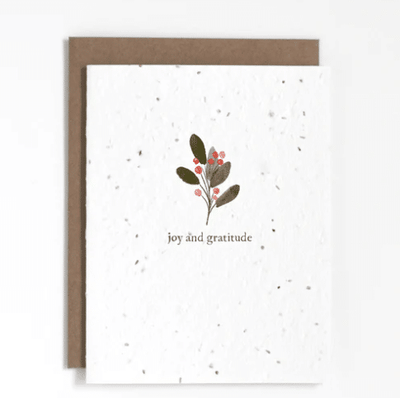 The Good Card - Holiday Greenery: Joy & Gratitude